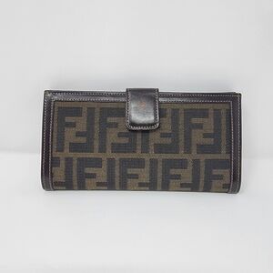 FENDI FF Zucca Print Vintage Long Wallet